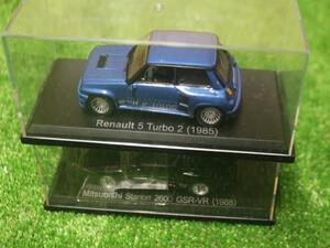 1195 NOREV 1/43 Mitsubishi Starion 2600 GSR-VR (1988)/ Renault 5 Turbo 2 (1985) ミニカー モデルカー