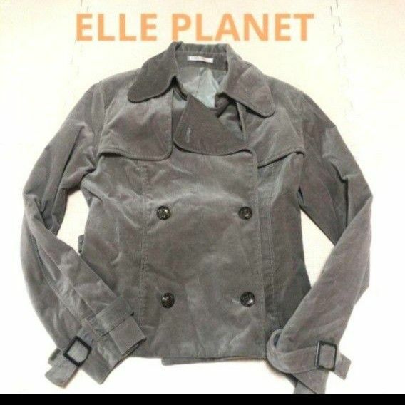 ELLE PLANETE グレージュショートジャケット　40