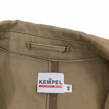 D503 KEMPEL ケンペル ステンカラーコート コート アウター 羽織り 上着 トップス コットン 綿100% ベージュ系 メンズ 48_画像9