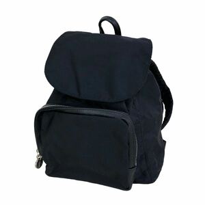 h039② 日本製 agnes b. VOYAGE アニエスベー ミニリュック リュックサック バッグ 黒 小さめ 鞄 カバン bag レディース