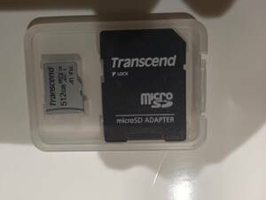 新品未使用 Trancend microSDカード 512GB TS512GUSD300S-AE SDカードアダプタ付即決