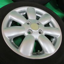 スズキ ラパン純正 155/65R14 夏タイヤ 65%-80%山 トーヨー SD-K7 4本 4穴PCD100 4.5J +45 スペーシア ワゴンR MRワゴン モコ 中古新潟_画像2