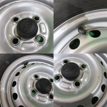 サンバー純正 ハイゼット純正 145/80R12 80/78N LT 夏タイヤ 60%-70%山 ヨコハマ SUPER VAN 356 4本 4穴PCD100 4.00B +40 中古新潟_画像5