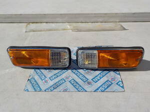 ダットサン トラック 521 フロントランプ 左右セット 新品 当時物 輸出用 ダットラ GN521 VN521 DATSUN 1300 Pickup