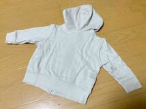 80 cm 裏ボア 「 baby GAP 」 男の子 長袖 ジャンパー パーカー フリース ベビー 服 キッズ トップス アウター ギャップ 防寒 保育園_画像2