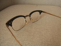 新品同様　白山眼鏡 リンディーアーム 1番人気カラー　黒×アンティークゴールド ケース付_画像4