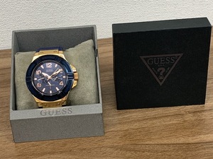 【6862】稼働品！GUESS ゲス 腕時計 クォーツ QZ W0247G3 アナログ ブランド品 コレクション ファッション 