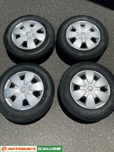 【ニッサン純正13インチ】日産純正13インチスチール　+　145/80Ｒ13【タイヤホイールセット/中古】