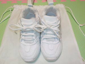 Бесплатная доставка использовала красота Splenno Dance Cheer Hip Hop Jazz Jim Sneakers Shoes Kids 20 см. Белая доставка включена