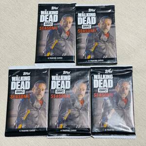 新品送料無料　WALKING DEAD SEASON6 TRADING CARDS ウォーキングデッド　シーズン6 トレカ　5パックセット