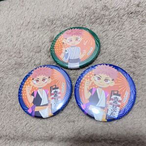 【新春セール】呪術廻戦 kitte お祭りver. 仙台七夕 青森ねぶた トレーディング缶バッジ 虎杖悠仁 3つセット