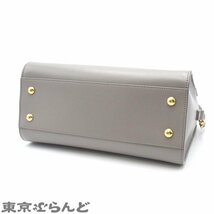 101707674 サンローランパリ SAINT LAURENT PARIS ベイビーカバス 2WAY 568853 グレー レザー ハンドバッグ レディース A_画像3