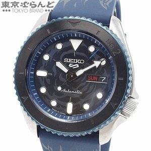 014000952 セイコー SEIKO 5スポーツ ワンピース コラボ サボ SBSA157 4R36-12B0 ブルー SS ラバー 腕時計 メンズ 自動巻 未使用