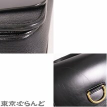 101707904 バーバリー BURBERRY Dリング クロスボディバッグ ブラック レザー ショルダーバッグ メンズ_画像6