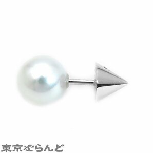 101707715 タサキ TASAKI リファインド リベリオン ピアス E-3699-18KWG K18WG ダイヤモンド あこや真珠 パール レディース 仕上済の画像2