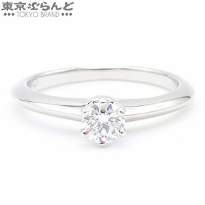 101685073 Tiffany Tiffany &amp; Co. Solitaire Diamond Ring Platinum Pt950 Ring Ladies 7