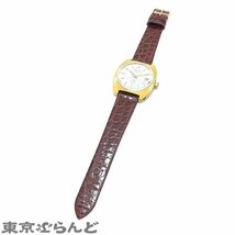 101690712 セイコー SEIKO グランドセイコー ハイビート 4522-8010 シルバー K18YG レザー 45GS 金無垢 デイト 腕時計 メンズ 手巻式 OH済_画像2