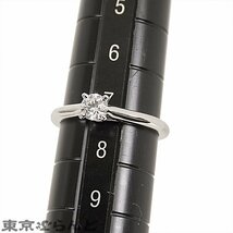 101696418 カルティエ CARTIER 1895 ソリテール リング プラチナ Pt950 ダイヤモンド 7号相当 0.22ct E VS2 ＃47 指輪 レディース 仕上済_画像8