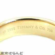 101700389 ティファニー TIFFANY&Co. ウェディング バンド リング K18YG 21.5号相当 イエローゴールド リング・指輪 ユニセックス 仕上済_画像2