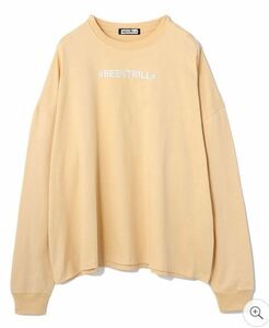 新品 送料無料 BEEN TRILL × LHP　ビーントリル × エルエイチピー 別注 ビッグシルエットロングTシャツ ロゴ BEI M