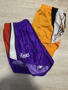 【新品】asics アシックス ランニングパンツ Mサイズ ★インナー付き 女子用 陸上 駅伝 短パン ランパン ユニフォーム 練習着 部活着@KO