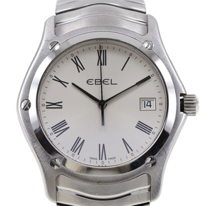 EBEL エベル クラシック ウェーブ 9255F41 腕時計 SS シルバー クオーツ アナログ表示 メンズ シルバー文字盤【I100223026】中古