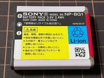 SONY純正、バッテリー NP-BG1、中古①_画像2