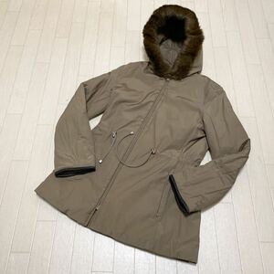  peace 191* reversible COMME CA Comme Ca down coat half coat quilting 9 lady's khaki 