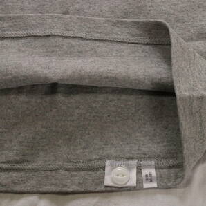 Lサイズ ヘザーグレー CROSS & STITCH メンズ 半袖 Tシャツ 男性 ヘンリーネック 6.2Oz ヘビーウェイト !!の画像5