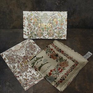 Christian Dior* Christian Dior * silk scarf *. customer for Novelty 2023 Hori te- gift original boxed 