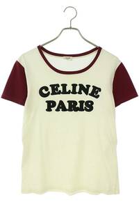 セリーヌバイエディスリマン CELINE by Hedi Slimane 20SS 2X309704I サイズ:XS フロッキーロゴTシャツ 中古 BS99