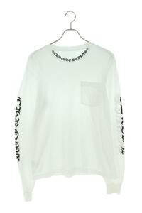 クロムハーツ Chrome Hearts CH L/S /1 サイズ:L 袖ロゴプリント長袖カットソー 中古 SJ02