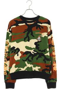  Chrome Hearts Chrome Hearts PPO CAUTION SWTSHRT size :M MATTY BOY print camouflage pattern sweat used OM10