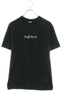 シュプリーム SUPREME スワロフスキー 19SS Swarovski Box Logo Tee サイズ:S スワロフスキーボックスロゴTシャツ 中古 OM10