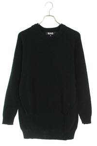 ブラックコムデギャルソンBLACK COMME des GARCONS ロックエーベンオブスコットランド 19AW サイズ:M サイドスリット変形ニット 中古 BS99