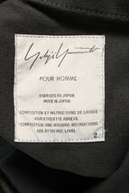 ヨウジヤマモトプールオム YOHJI YAMAMOTO POUR HOMME HJ-J70-097 サイズ:2 カットオフデザインコットンコート 中古 BS99_画像3