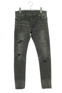  Balmain BALMAIN W7H9008T022V размер :28 дюймовый повреждение обработка Denim брюки б/у BS99