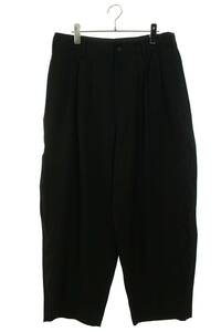 ヨウジヤマモトプールオム YOHJI YAMAMOTO POUR HOMME HH-P20-108 サイズ:4 タック入りウールスラックスロングパンツ 中古 BS99