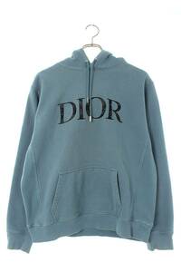 ディオール DIOR 143J688A0531 サイズ:L DIOR AND PETER DOIG ロゴ刺繍パーカー 中古 SJ02