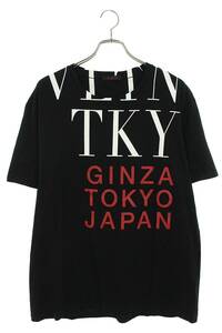 ヴァレンティノ VALENTINO SV3MG02E5A2 サイズ:L 銀座シックス限定VLTN TKYロゴプリントTシャツ 中古 BS99