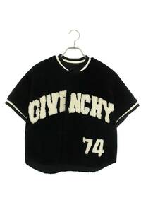 ジバンシィ GIVENCHY 17A 3606 676 サイズ:38 ファーデザインベースボール半袖ブルゾン 中古 BS99