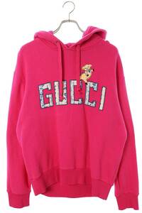 グッチ GUCCI 475374 X9T51 サイズ:M フラワーロゴプルオーバーパーカー 中古 OM10