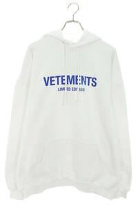 ヴェトモン VETEMENTS 24SS UE64HD600W サイズ:M リミテッドエディションロゴプリントパーカー 新古品 SB01