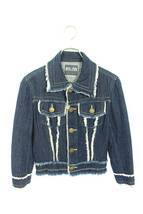 ジーンズポールゴルチェ Jean-Paul GAULTIER LS.0203 サイズ:38 切りっぱなし加工デニムジャケット 中古 BS99_画像1