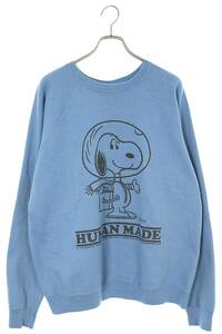 ヒューマンメイド HUMAN MADE PEANUTS SWEATSHIRT #1 サイズ:XL スヌーピークルーネックスウェット 中古 BS55