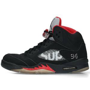 ナイキ NIKE シュプリーム AIR JORDAN 5 RETRO SUPREME 824371-001 サイズ:26.5cm エアジョーダン5レトロスニーカー 中古 BS99