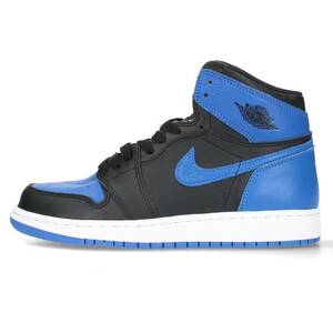 ナイキ NIKE AIR JORDAN 1 RETRO HIGH OG BG ROYAL 575441-007 25cm エアジョーダン1レトロハイオージーロイヤルスニーカー 中古 BS99