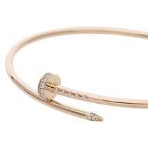 カルティエ Cartier JUSTE UN CLOU BRACELET SM DIA サイズ:18 K18YGダイヤジュストアンクルブレスレット 中古 SJ02_画像4