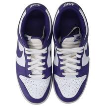 ナイキ NIKE DUNK LOW RETRO CHAMPIONSHIP COURT PURPLE DD1391-104 27.5cm ダンクローチャンピオンシップコートスニーカー 中古 BS99_画像4