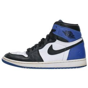 ナイキ フラグメントデザイン AIR JORDAN 1 RETRO HIGH OG 716371-040 28.5cm エアジョーダン1レトロハイオージースニーカー 中古 OM10